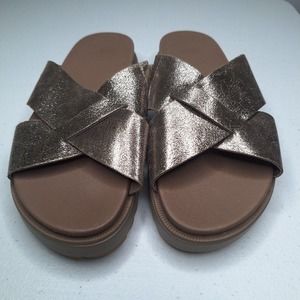 Sorel Metallic Bronze Sandals